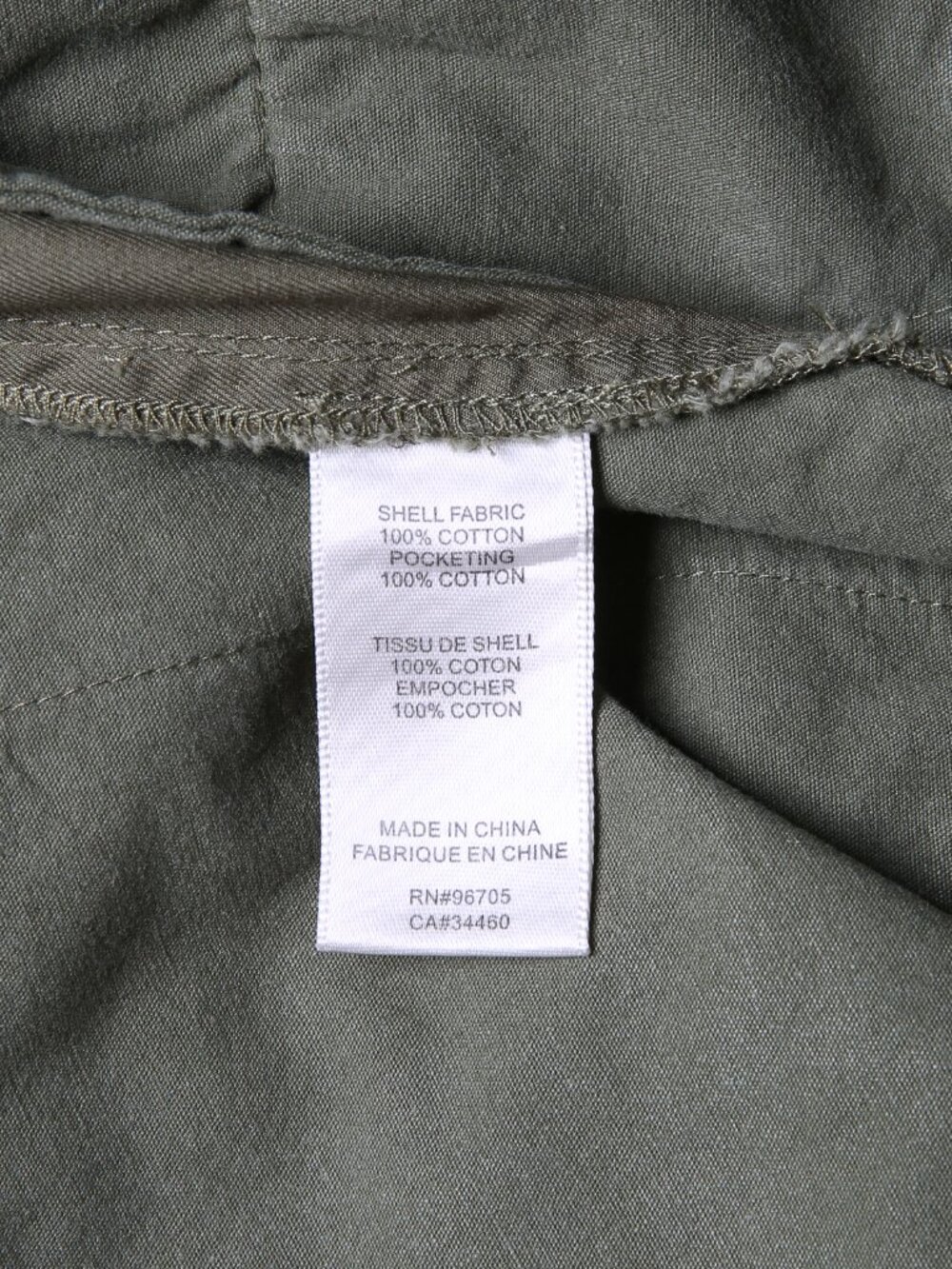 REBECCA TAYLOR Olive Green High-Waist Barrel Leg Cotton Twill Pants Size 4 - Picture 10 of 10